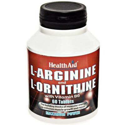 Health Aid L-Arginin mit L-Ornithin 300mg Tabletten 60 - Nahrungsergänzung Health Aid L-Arginin mit L-Ornithin 300mg Tabletten 60 - Nahrungsergänzung