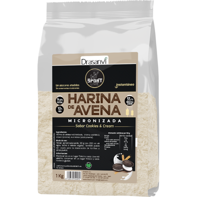 Drasanvi Hafer Cookies & Creme Pulver - Sportnahrung 1kg Drasanvi Hafer Cookies & Creme Pulver - Sportnahrung 1kg