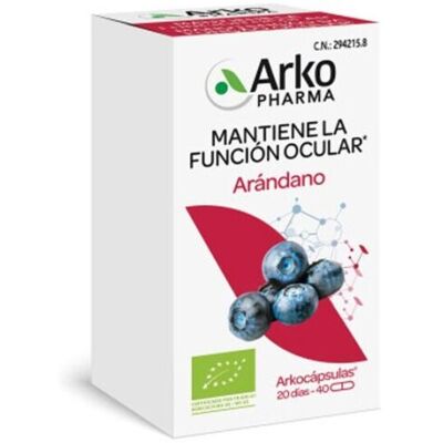 Arkopharma ArkoCapsules Blaubeere 40 Kapseln Arkopharma ArkoCapsules Blaubeere 40 Kapseln