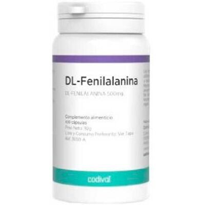 Codival DL-Fenilalanina Phenylalanine 500mg - Nahrungsergänzung Codival DL-Fenilalanina Phenylalanine 500mg - Nahrungsergänzung