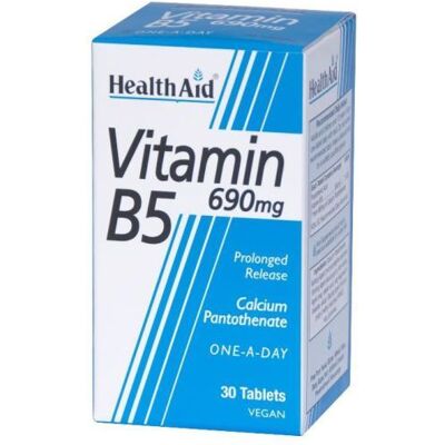 HealthAid Vit B5 690 mg Calciumpantothenat 30 Tabletten HealthAid Vit B5 690 mg Calciumpantothenat 30 Tabletten