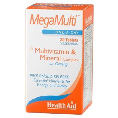 HealthAid MegaMulti Ginseng 30 Komp HealthAid MegaMulti Ginseng 30 Komp