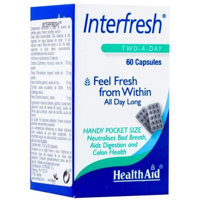 Health Aid Interfresh - Frische Atemkapseln - 60 Kapseln Health Aid Interfresh - Frische Atemkapseln - 60 Kapseln
