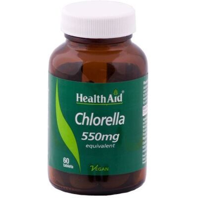 HealthAid Chlorella 550 mg aus Wildkräutern 60 Tabletten HealthAid Chlorella 550 mg aus Wildkräutern 60 Tabletten