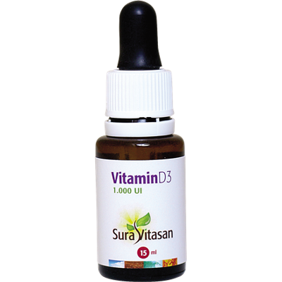 Sura Vitasan Vitamin D3 Flüssigkeit - Vitamin D3 Ergänzung, 15ml Sura Vitasan Vitamin D3 Flüssigkeit - Vitamin D3 Ergänzung, 15ml