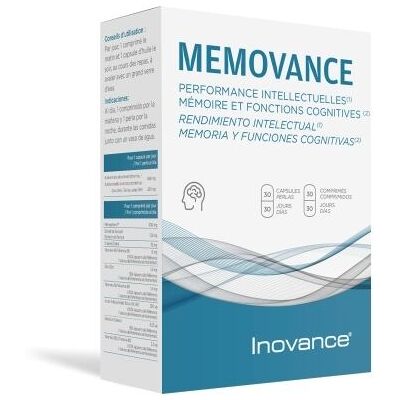 Ysonut Inovance Memovance - Gedächtnis - Nahrungsergänzung - 60 Einheiten Ysonut Inovance Memovance - Gedächtnis - Nahrungsergänzung - 60 Einheiten