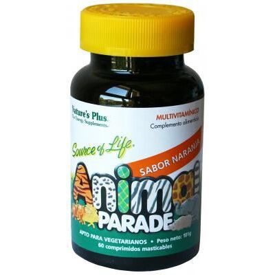NaturesPlus Animal Parade Kinder-Multivitamin Orangengeschmack 60 NaturesPlus Animal Parade Kinder-Multivitamin Orangengeschmack 60