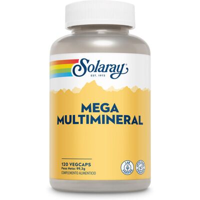 Solaray Mega Multi Mineral 120 pflanzliche Kapseln Solaray Mega Multi Mineral 120 pflanzliche Kapseln