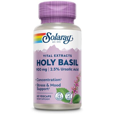 Solaray Heiliges Basilikum 450 mg 60 Kapseln Solaray Heiliges Basilikum 450 mg 60 Kapseln