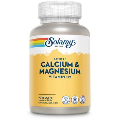 Solaray Calcium und Magnesium, 90 pflanzliche Kapseln Solaray Calcium und Magnesium, 90 pflanzliche Kapseln