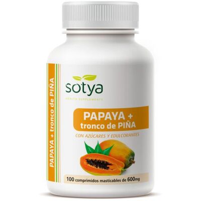 Sotya Papaya mit Ananas 600 mg - Nahrungsergänzung Sotya Papaya mit Ananas 600 mg - Nahrungsergänzung