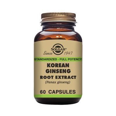 Solgar Koreanischer Ginsengwurzelextrakt 60 Gemüsekapseln Solgar Koreanischer Ginsengwurzelextrakt 60 Gemüsekapseln
