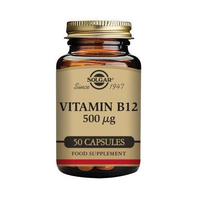 Solgar Vitamin B12 500 μg (Cyanocobalamin) 50 Kapseln Solgar Vitamin B12 500 μg (Cyanocobalamin) 50 Kapseln