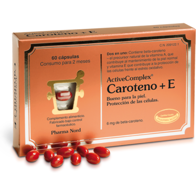 Pharma Nord Aktivkomplex Carotin+E 60 Tabletten. Pharma Nord Aktivkomplex Carotin+E 60 Tabletten.