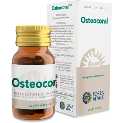 Forza Vitale Osteocoral - Nahrungsergänzung für Knochendichte Forza Vitale Osteocoral - Nahrungsergänzung für Knochendichte