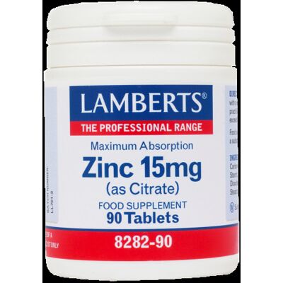 Lamberts Zink 15 mg als Citrat mit höherer Absorption 90 Kapseln Lamberts Zink 15 mg als Citrat mit höherer Absorption 90 Kapseln