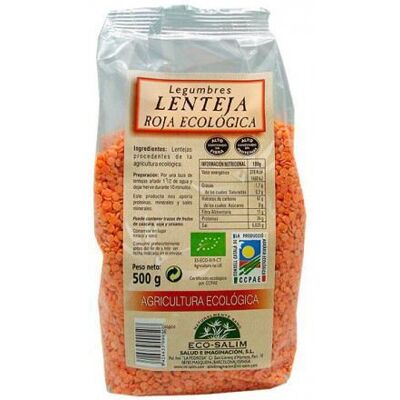 ECO SALIM Rote Bio-Linse 500 gr 500 gr ECO SALIM Rote Bio-Linse 500 gr 500 gr