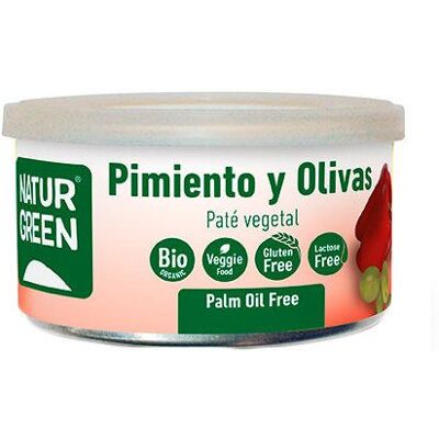 Naturgreen Pastete Paprika und Oliven Bio 125 g 125 gr Naturgreen Pastete Paprika und Oliven Bio 125 g 125 gr