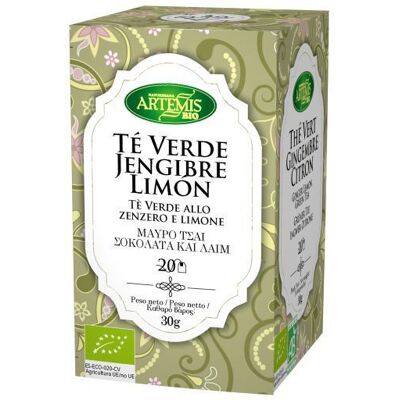 Artemis Bio Bio Ingwer-Zitrone Grüner Tee 40g 40 gr Artemis Bio Bio Ingwer-Zitrone Grüner Tee 40g 40 gr