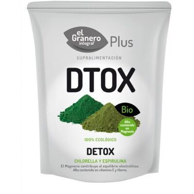 El Granero Integral Detox mit Spirulina und Chlorella 200 Gramm El Granero Integral Detox mit Spirulina und Chlorella 200 Gramm