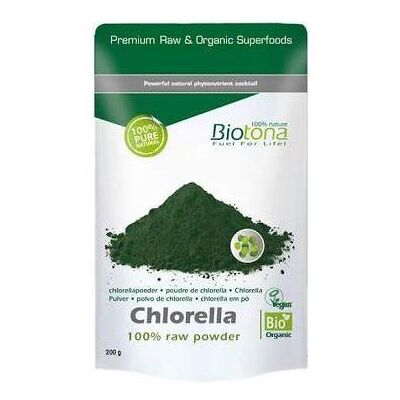 Biotona Chlorella Raw Beutel 200g Bio 200 gr Biotona Chlorella Raw Beutel 200g Bio 200 gr