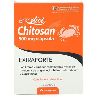 Arkopharma Extra Forte Chitosan 500 mg Kapseln 30 Units Arkopharma Extra Forte Chitosan 500 mg Kapseln 30 Units