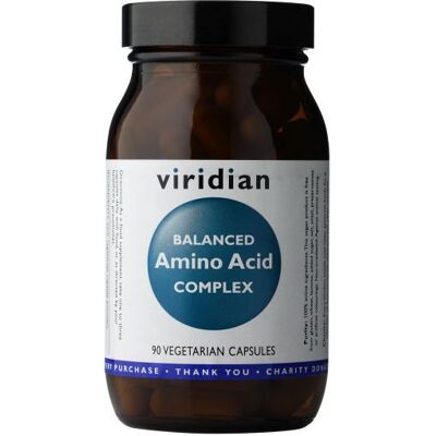 Viridian Ausgeglichener Aminosäurekomplex 90 Gemüsekapseln Viridian Ausgeglichener Aminosäurekomplex 90 Gemüsekapseln