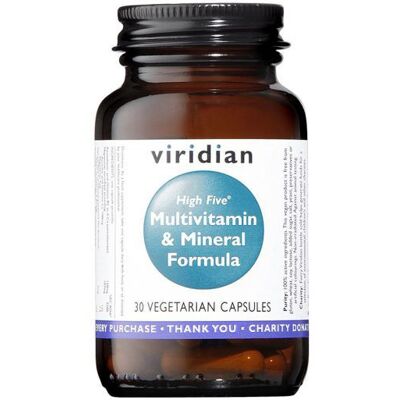Viridian High Five Multivitamine und Mineral Formel 30 Gemüsekapseln Viridian High Five Multivitamine und Mineral Formel 30 Gemüsekapseln