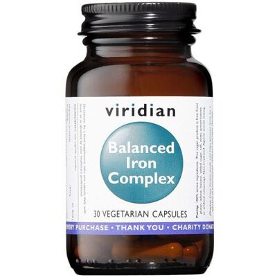Viridian Ausgewogener Eisenkomplex 30 pflanzliche Kapseln Viridian Ausgewogener Eisenkomplex 30 pflanzliche Kapseln
