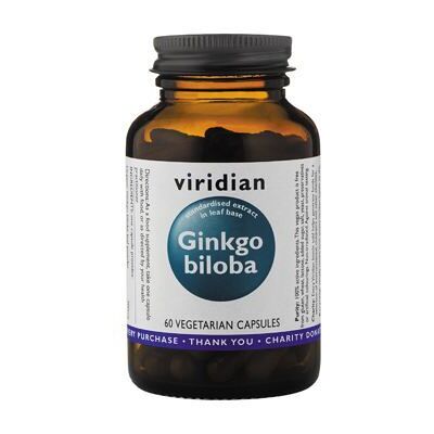 Viridian Ginkgo Biloba Blattextrakt 60 Gemüsekapseln Viridian Ginkgo Biloba Blattextrakt 60 Gemüsekapseln