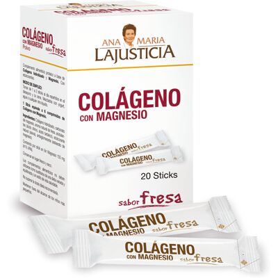 Ana María Lajusticia Kollagen mit Magnesium, Erdbeergeschmack, 20 Ana María Lajusticia Kollagen mit Magnesium, Erdbeergeschmack, 20