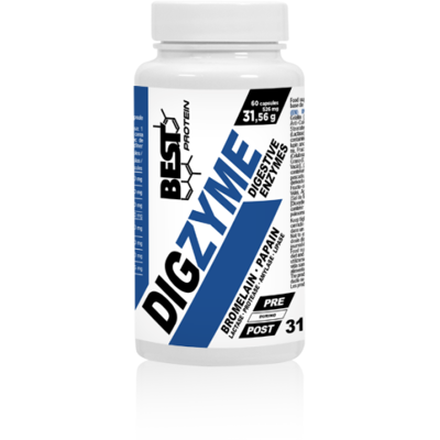 Best Protein Digzyme 526mg - Unterstützt Verdauung - 60 Kapseln Best Protein Digzyme 526mg - Unterstützt Verdauung - 60 Kapseln