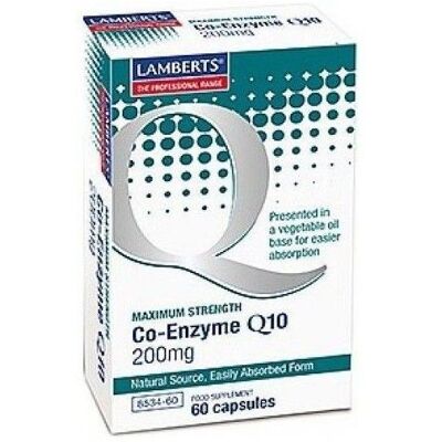 Lamberts Coenzym Q10 auf Pflanzenölbasis, 60 Kapseln 200 mg Lamberts Coenzym Q10 auf Pflanzenölbasis, 60 Kapseln 200 mg