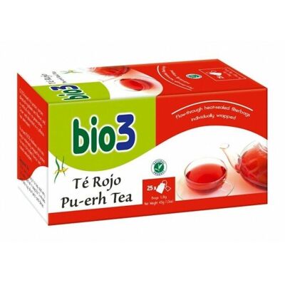 Bio3 Pu Erh Roter Teebeutel 25 Bio3 Pu Erh Roter Teebeutel 25