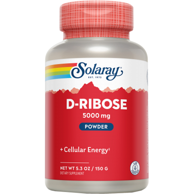 Solaray D-Ribose-Pulver 5000 mg 150 gr 150 gr Solaray D-Ribose-Pulver 5000 mg 150 gr 150 gr