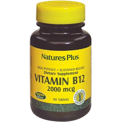Nature's Plus Vitamin B12 2000μg Verzögert Freisetzung - Vitamin B12 Nahrungsergänzung Nature's Plus Vitamin B12 2000μg Verzögert Freisetzung - Vitamin B12 Nahrungsergänzung