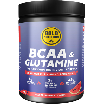 Gold Nutrition BCAA Glutamin Pulver Wassermelone - BCAA Pulver Gold Nutrition BCAA Glutamin Pulver Wassermelone - BCAA Pulver