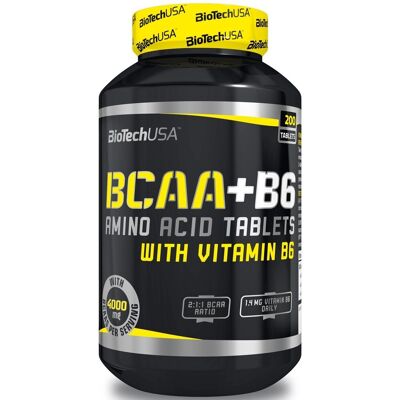 BioTech USA BCAA + B6 200 Tabletten - Nahrungsergänzung BioTech USA BCAA + B6 200 Tabletten - Nahrungsergänzung