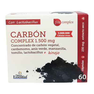 Nature Essential Pflanzlicher Aktivkohle-Komplex 60 Kapseln Nature Essential Pflanzlicher Aktivkohle-Komplex 60 Kapseln