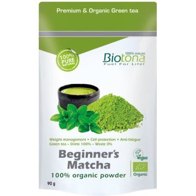 Biotona Matcha Anfänger 100% Bio-Pulver 90 gr Biotona Matcha Anfänger 100% Bio-Pulver 90 gr