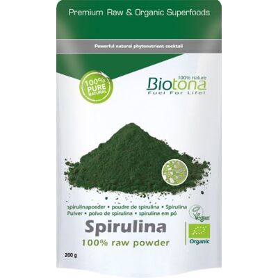 Biotona Bio Spirulina Rohpulver - Nahrungsergänzung Biotona Bio Spirulina Rohpulver - Nahrungsergänzung