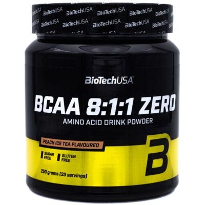 BiotechUSA BCAA 8:1:1 Null Pfirsich-Eistee 250 gr BiotechUSA BCAA 8:1:1 Null Pfirsich-Eistee 250 gr