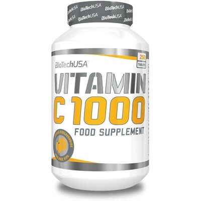 BiotechUSA Vitamin C 1000 mit 250 Tabletten BiotechUSA Vitamin C 1000 mit 250 Tabletten