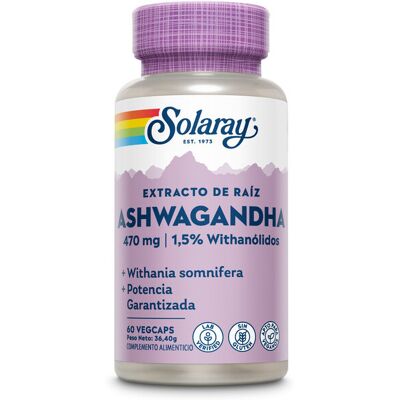 Solaray Ashwagandha 470 mg 60 pflanzliche Kapseln Solaray Ashwagandha 470 mg 60 pflanzliche Kapseln