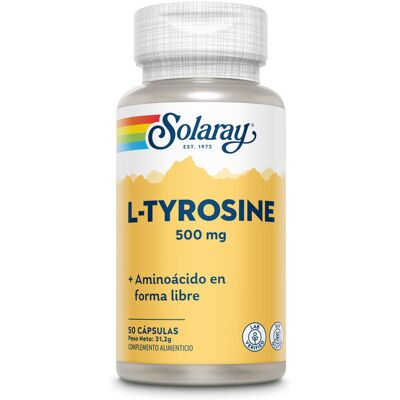Solaray L-Tyrosin 500 mg 50 pflanzliche Kapseln Solaray L-Tyrosin 500 mg 50 pflanzliche Kapseln