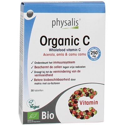 Physalis Bio C - Vitamin C 30 Tabletten - Nahrungsergänzung Physalis Bio C - Vitamin C 30 Tabletten - Nahrungsergänzung