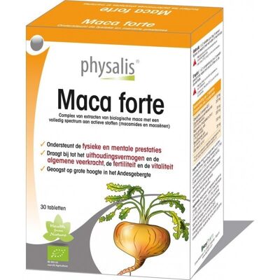Physalis Maca Forte Bio 30 Tabletten - Nahrungsergänzung Physalis Maca Forte Bio 30 Tabletten - Nahrungsergänzung