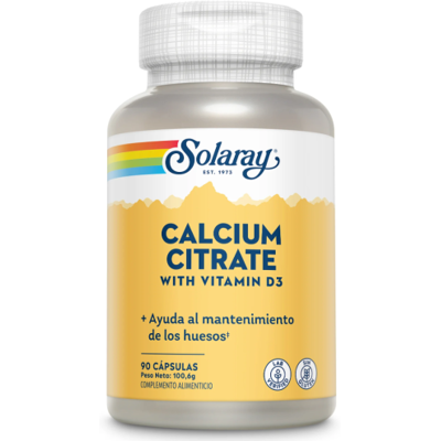 Solaray Calciumcitrat mit Vitamin D3, 90 Kapseln Solaray Calciumcitrat mit Vitamin D3, 90 Kapseln