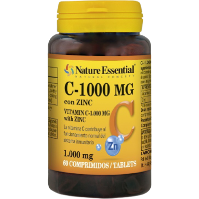 Nature Essential Vitamin C + Zink 1000 mg 60 Units Nature Essential Vitamin C + Zink 1000 mg 60 Units