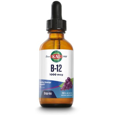 Kal Vegetarische Vitamin-B12-Tropfen 1000 g 53 ml Kal Vegetarische Vitamin-B12-Tropfen 1000 g 53 ml